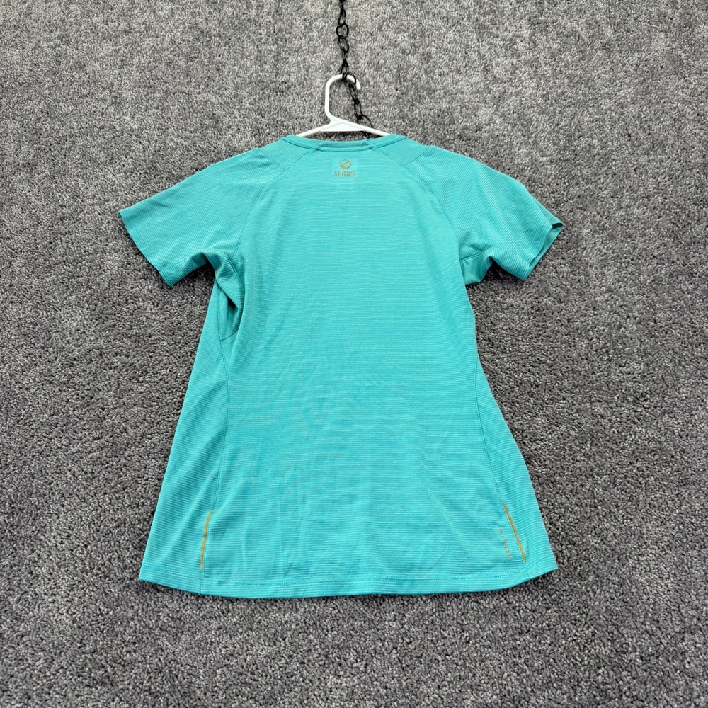 The North Face Flight Series Shirt Womens Medium Teal Blue Wool Blend Active Top - Picture 2 of 6